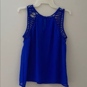 Royal blue dressy top